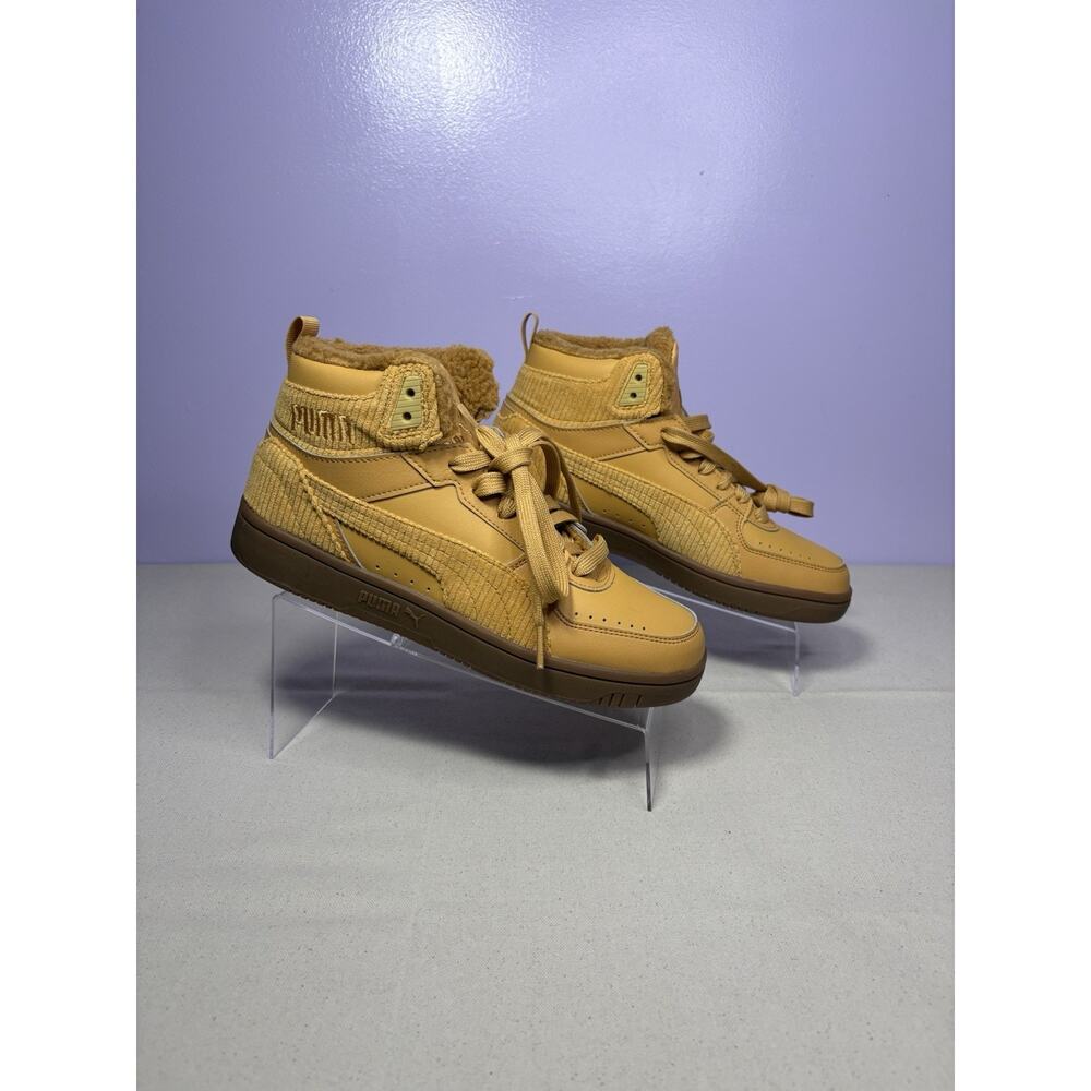Puma Rebound Joy Fur Corduroy Taffy Gum NWOB 2021 Mens Size 6.5 Fleece Lined